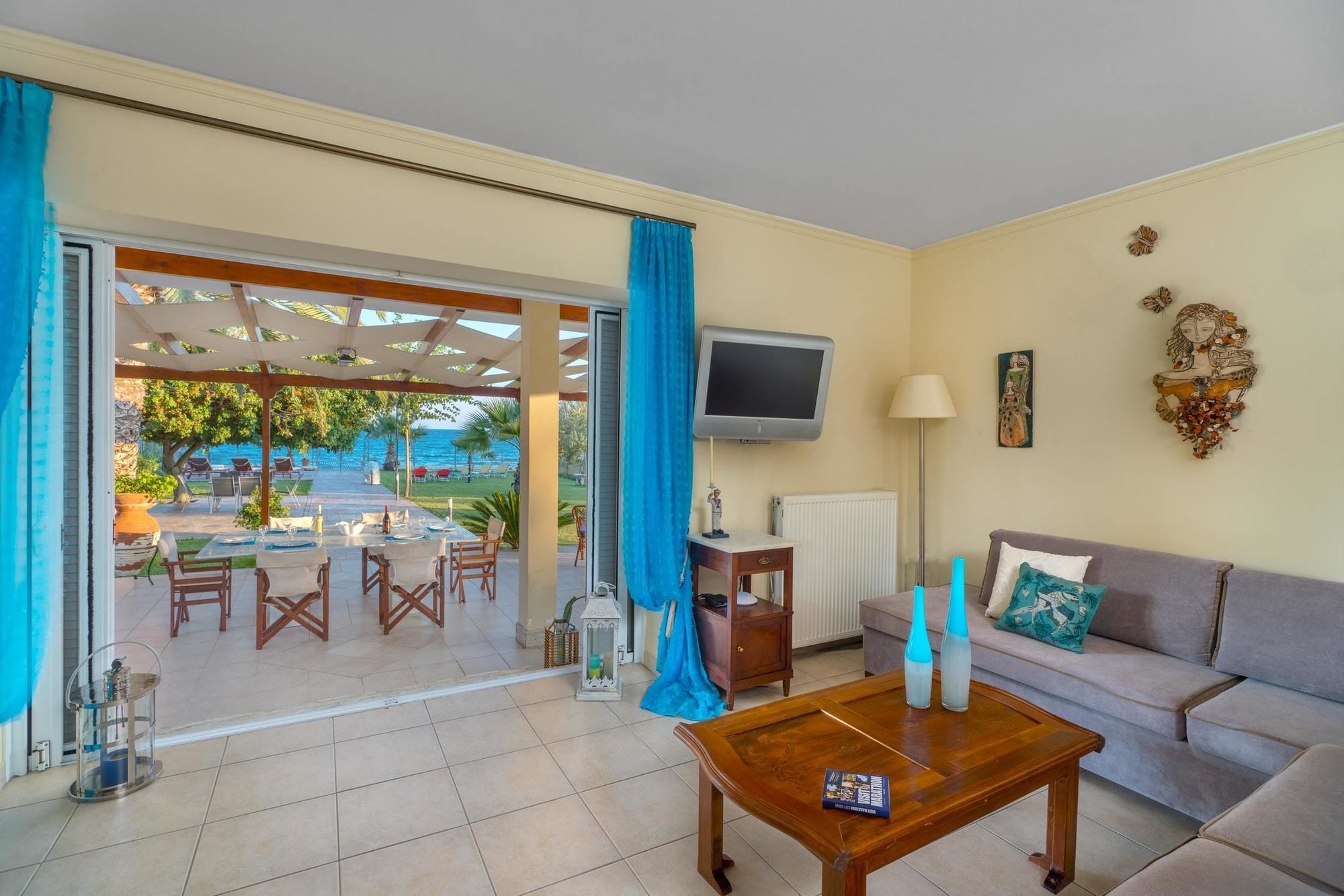 Maria'S Seaside Villa - House With 3 Rooms In Marathon, With Wonderful المظهر الخارجي الصورة